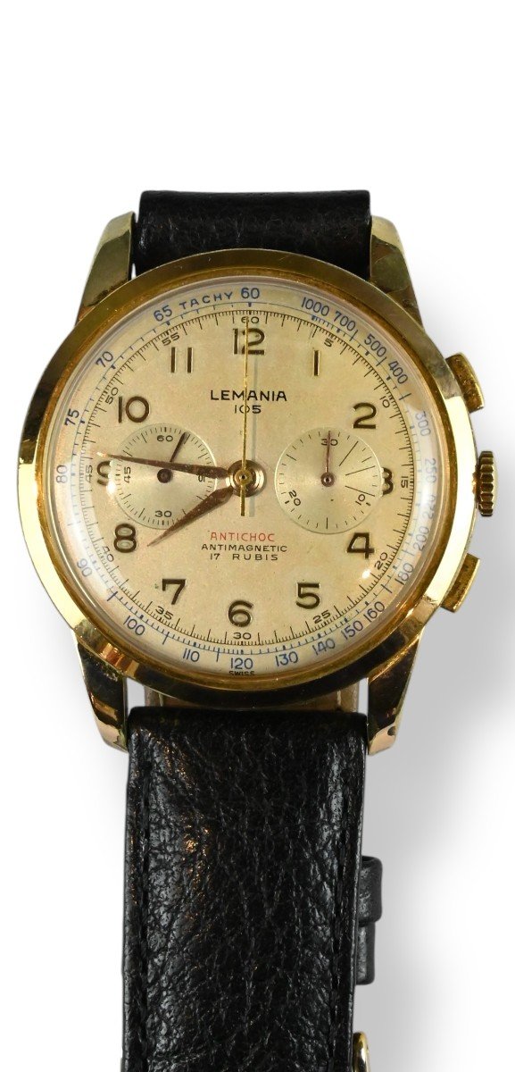 Lemania 105 - Chronograph - Switzerland 1950s-photo-2